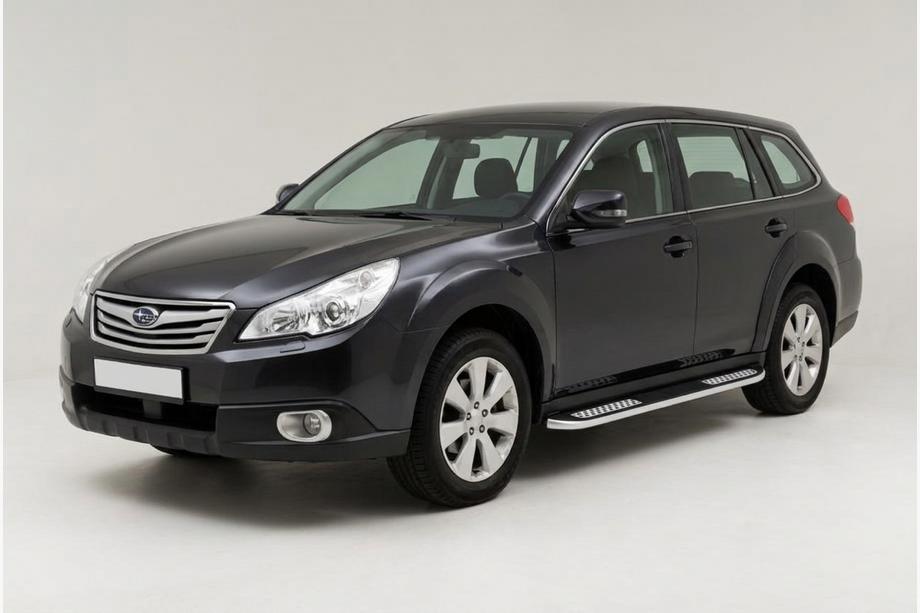 Subaru Outback 2009-2014 Progi Boczné Tayga V2 (2 szt., Aluminium) Image