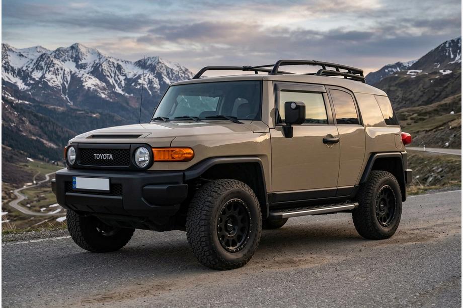 Toyota FJ Cruiser 2006-2022 Progi Boczné BlackLine (2 szt., Aluminium) Image