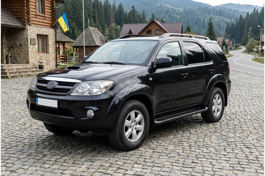 Toyota Fortuner 2006-2015 Progi Boczné Allmond Black (2 szt., aluminium) Image
