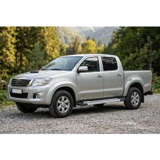Progi Boczné New Vision Grey (2 szt., Aluminium) Toyota Hilux 2006-2015 zdjęcia 1