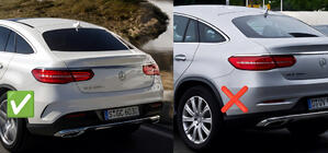 Mercedes GLE coupe C292 2015-2019 Chlapacze Premium z progami (4 szt.) zdjęcia 3