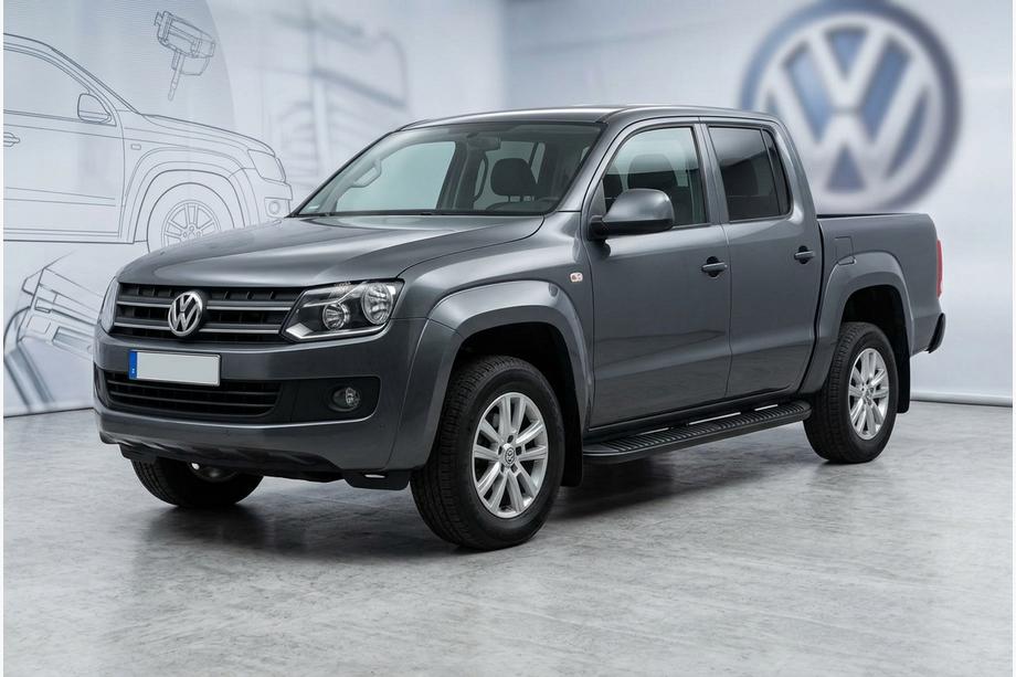 Volkswagen Amarok 2010-2022 Progi Boczné Tayga Black (2 szt., Aluminium) Image