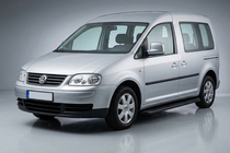 Volkswagen Caddy 2004-2010 Progi Boczné Tayga Black (2 szt., Aluminium) zdjęcia 1