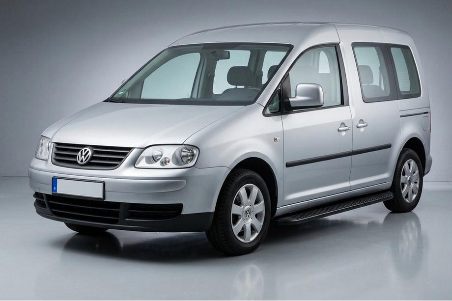 Volkswagen Caddy 2004-2010 Progi Boczné Tayga Black (2 szt., Aluminium) Image