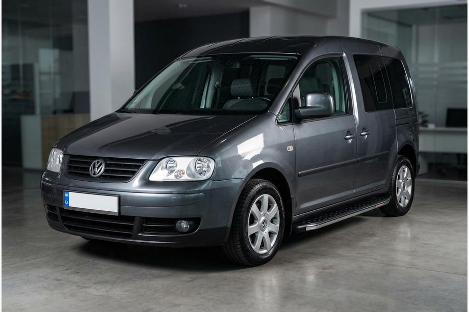 Volkswagen Caddy 2004-2010 Progi Boczné BlackLine (2 szt., Aluminium) Image