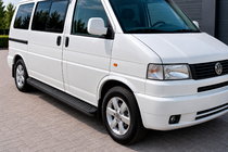 Volkswagen T4 Transporter 1990-2003 Progi Boczné Tayga Black (2 szt., Aluminium) Tylko do krótkiego rozstawu osi zdjęcia 1