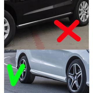 Przednie oryginalne chlapacze do ML/GLE W166 bez progów bocznych (progi AMG) zdjęcia 2