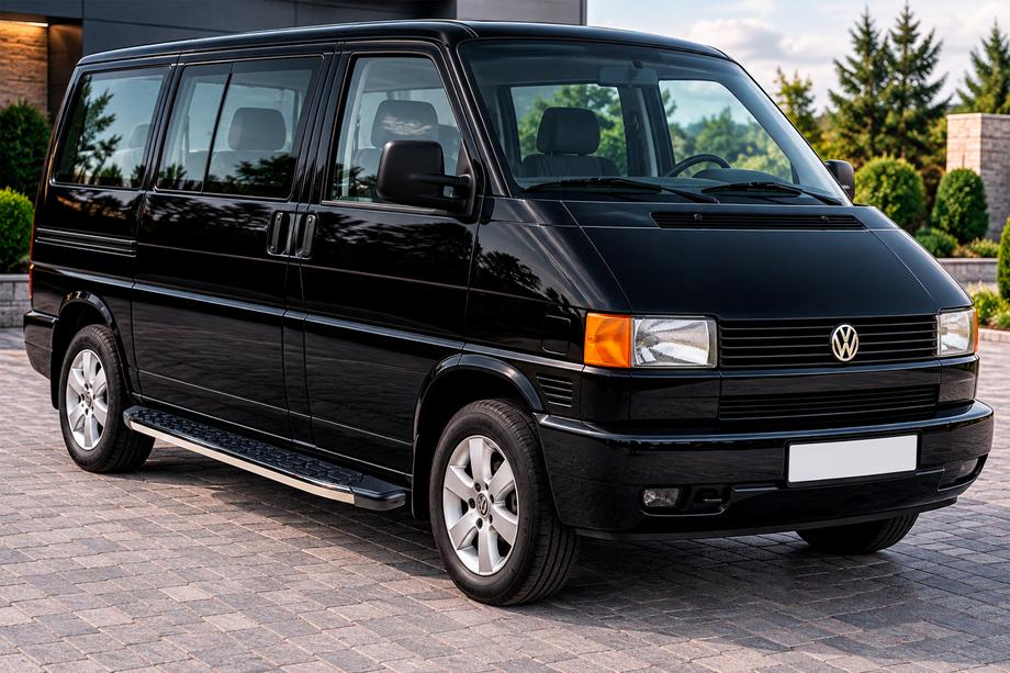 Volkswagen T4 Caravelle/Multivan 1990–2003 Progi Boczné BlackLine (2 szt., Aluminium) Krótki Rozstaw Osi Image