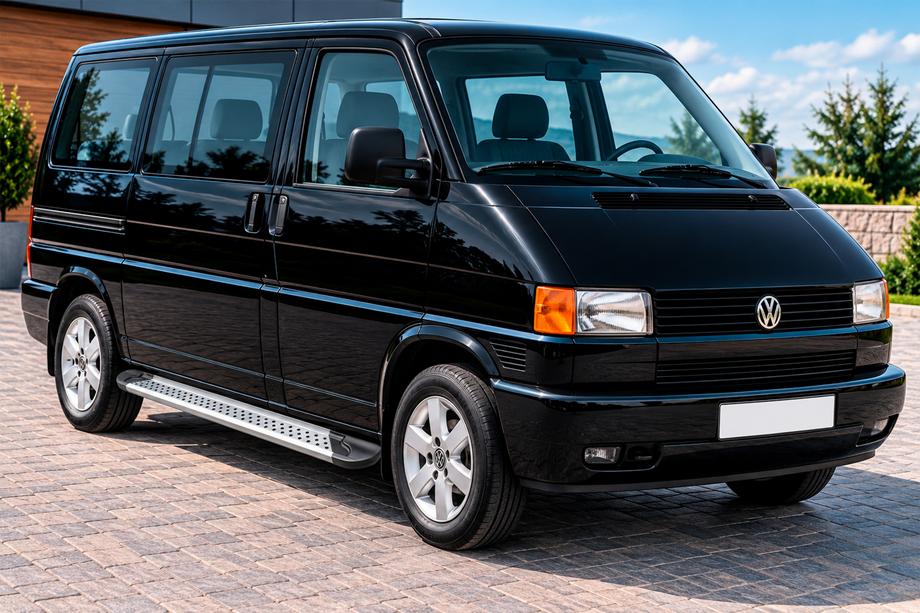 Volkswagen T4 Caravelle/Multivan 1990–2003 Progi Boczné New Vision Grey (2 szt., Aluminium) Image