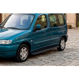 Progi Boczné Tayga Black (2 szt., Aluminium) Peugeot Partner 1996-2008 zdjęcia 1