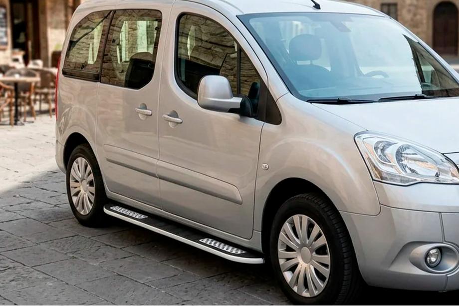 Peugeot Partner Tepee 2008-2018 Progi Boczné Tayga V2 (2 szt., Aluminium) Image