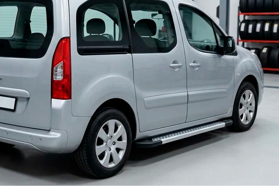 Peugeot Partner Tepee 2008-2018 Progi Boczné New Vision Grey (2 szt., Aluminium) Image