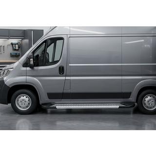 Progi Boczné New Vision Grey (2 szt., Aluminium) Citroen Jumper 2007-2025 zdjęcia 1