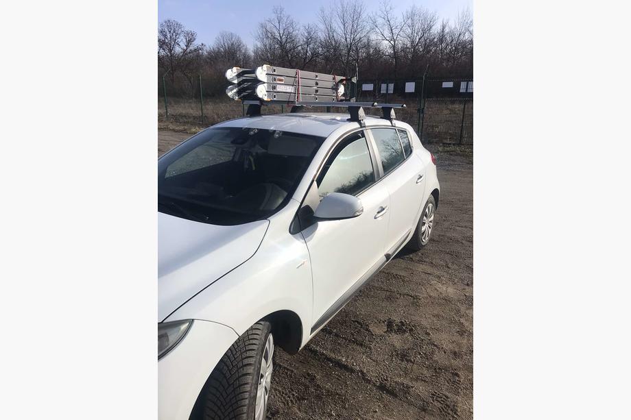 Renault Megane III 2009-2016 Bagażnik dachowy na gładki dach (2 szt, Asaf V4) Zdjęcia 3