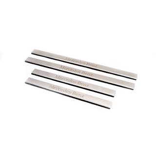 Nakładki na progi drzwi ze stali nierdzewnej Carmos (4 szt.) Mercedes E-class W124 1984–1997 zdjęcia 2