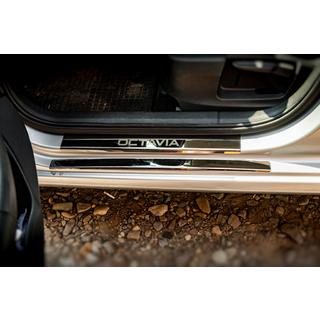 Nakładki progowe Carmos V1 (8 szt., stal nierdzewna) Skoda Octavia III A7 2013-2019 zdjęcia 2