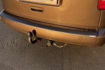 Volkswagen Caddy 2004-2010 Nakładka na tylny zderzak (ABS) zdjęcia 4