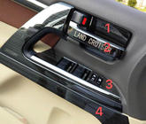 Toyota Land Cruiser 200 2007-2021 Zestaw wstawek (szczotkowane ciemne aluminium) zdjęcia 2
