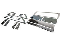 Toyota Land Cruiser 200 2007-2021 Zestaw wstawek (szczotkowane ciemne aluminium) zdjęcia 1