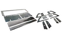 Toyota Land Cruiser 200 2007-2021 Zestaw wstawek (szczotkowane ciemne aluminium) zdjęcia 4
