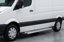 Volkswagen Crafter 2016- Progi Boczné New Vision Grey (2 szt., Aluminium) Long/ExtraLong zdjęcia 1
