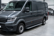 Volkswagen Crafter 2016- Progi Boczné Fullmond (2 szt., Aluminium) Long/ExtraLong zdjęcia 1