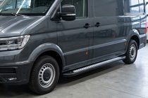 Man TGE 2017- Progi Boczne New Vision Black (2 szt., Aluminium) Long/ExtraLong zdjęcia 1