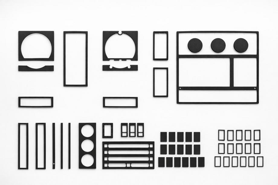 MAN F2000 1994-2001 Nakładki na deskę rozdzielczą 1995-1999 (efekt aluminium) Image