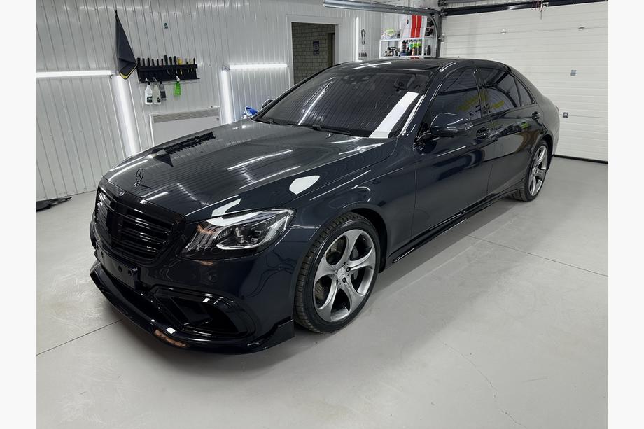 Mercedes S-class W222 2013-2022 Zestaw body kit BRB (czarny, 2018+) Zdjęcia 43
