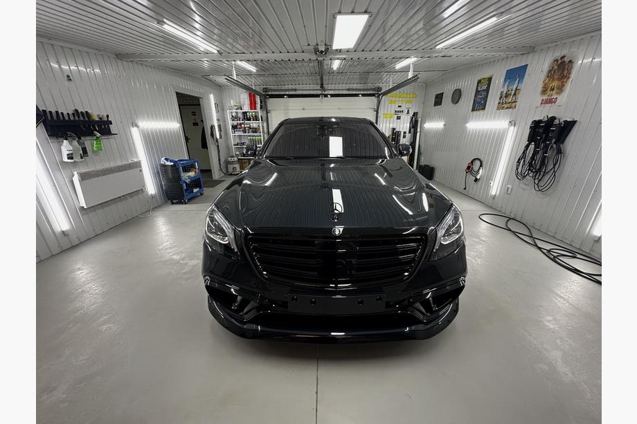 Mercedes S-class W222 2013-2022 Zestaw body kit BRB (czarny, 2018+) Zdjęcia 45
