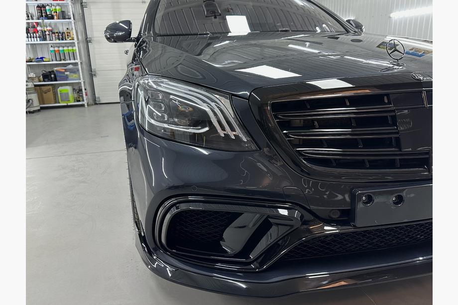 Mercedes S-class W222 2013-2022 Zestaw body kit BRB (czarny, 2018+) Zdjęcia 47