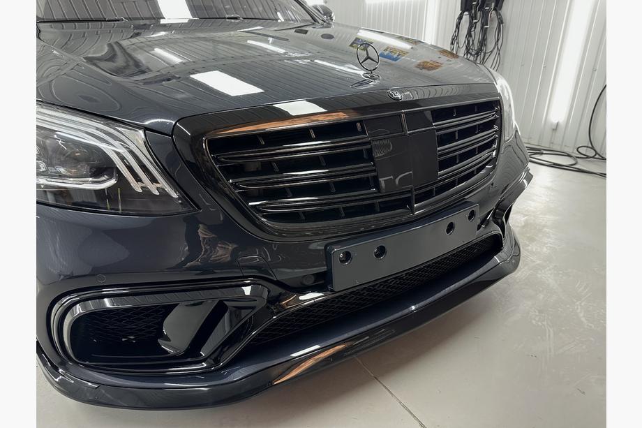 Mercedes S-class W222 2013-2022 Zestaw body kit BRB (czarny, 2018+) Zdjęcia 48