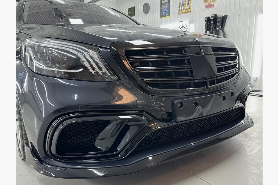 Mercedes S-class W222 2013-2022 Zestaw body kit BRB (czarny, 2018+) Zdjęcia 49