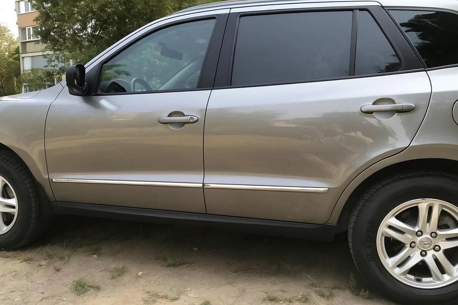Hyundai Santa Fe 2 2006-2012 Listwy drzwiowe stal nierdzewna (4 szt.) Image