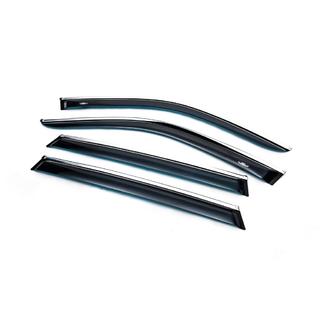 Deflektory szyb z listwą chromowaną (4 szt, HIC) BMW X5 E70 2007-2013 zdjęcia 2