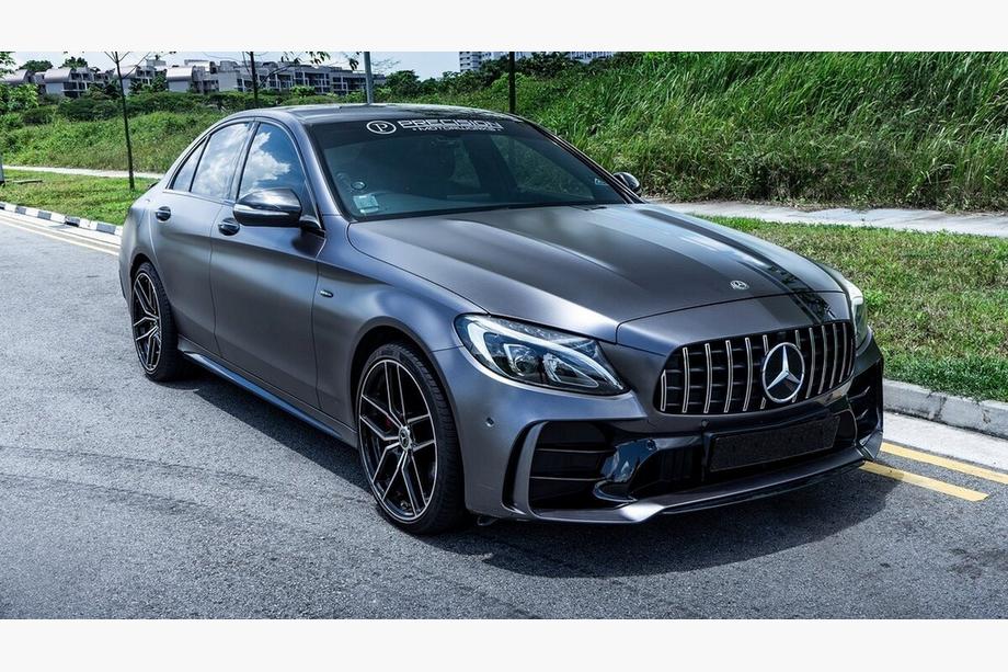 Mercedes C-class W205 2014-2021 Zestaw body kit z pelnym tylnym zderzakiem (design Black Mamba C63GT) Zdjęcia 3