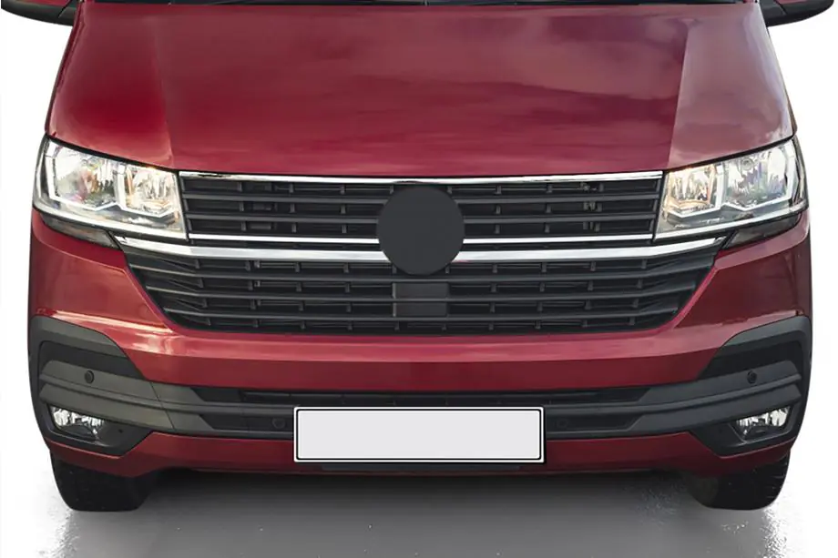 Volkswagen T6 2015-2024 Nakładka górna na grill 2019+ (1 szt, stal nierdzewna) Image