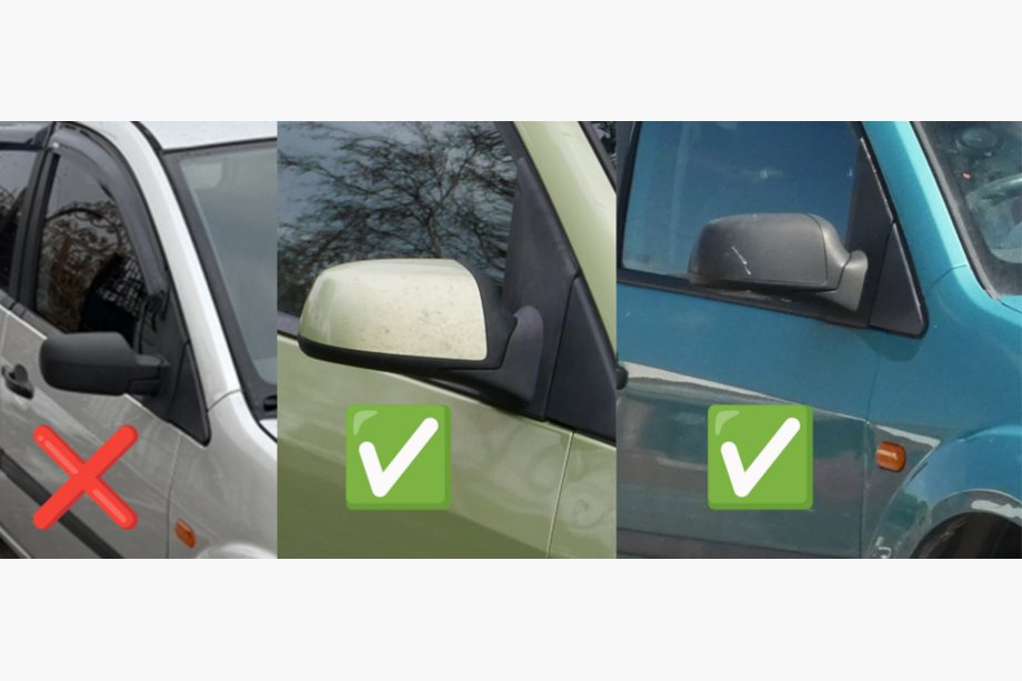 Ford Fiesta 2002-2008 Nakładki na Lusterka (2 szt, Stal Nierdzewna) Zdjęcia 4