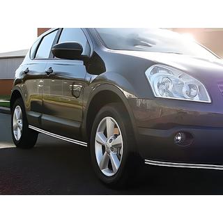 Boczne Podwójne Rury (2 szt., Stal Nierdzewna) Nissan Qashqai 2010-2014 zdjęcia 3