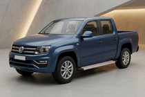Volkswagen Amarok 2010-2022 Progi Boczne Maya Czerwono-Szare (2 szt., Aluminium) zdjęcia 1
