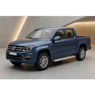 Progi Boczne Maya Czerwono-Szare (2 szt., Aluminium) Volkswagen Amarok 2010-2022 zdjęcia 1