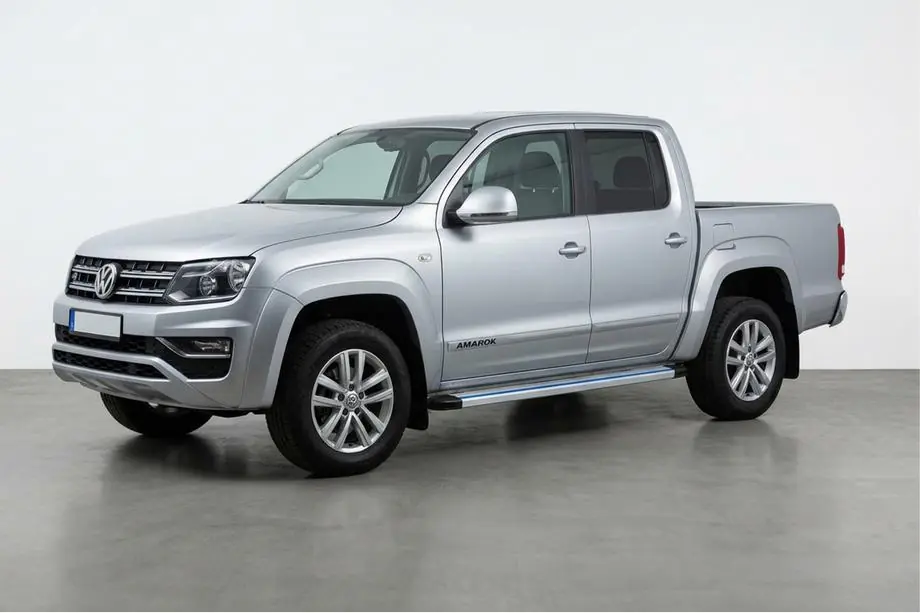 Volkswagen Amarok 2010-2022 Progi Boczné Maya Blue-Grey (2 szt., Aluminium) Image