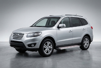 Hyundai Santa Fe 2 2006-2012 Progi Boczne Maya Czerwono-Szare (2 szt., Aluminium) zdjęcia 1