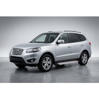 Progi Boczne Maya Czerwono-Szare (2 szt., Aluminium) Hyundai Santa Fe 2 2006-2012 zdjęcia 1