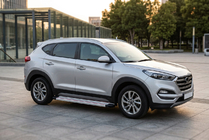 Hyundai Tucson TL 2016-2021 Progi Boczne Maya Czerwono-Szare (2 szt., Aluminium) zdjęcia 1
