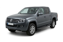 Volkswagen Amarok 2010-2022 Progi Boczne Maya V1 Czarny (2 szt., Aluminium) zdjęcia 1