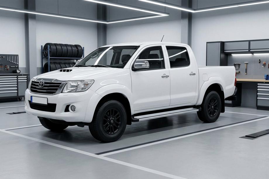 Toyota Hilux 2006-2015 Progi Boczné Maya V4 (2 szt., Aluminium) Image