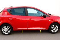 Seat Ibiza 2017- Listwy Drzwi Chromowane (4 szt, Stal Nierdzewna) zdjęcia 1