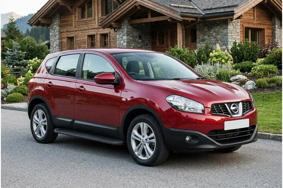 Nissan Qashqai 2010-2014 Progi Boczné Tayga Black (2 szt., Aluminium) Image