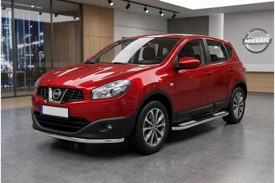 Nissan Qashqai 2010-2014 Progi Boczné Tayga V2 (2 szt., Aluminium) Krótki Rozstaw Osi Image